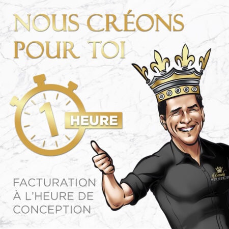 Création / services graphiques sur une base horaire (par ex. création d'affiches, bannières web,...)