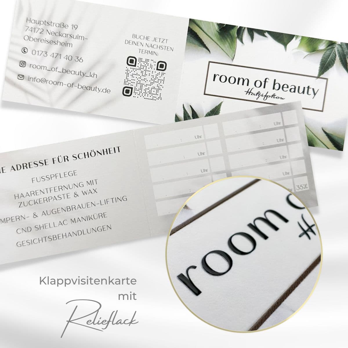 Warenkorbes de visite exclusives à rabat / cartes à rabat avec finition – Image 6