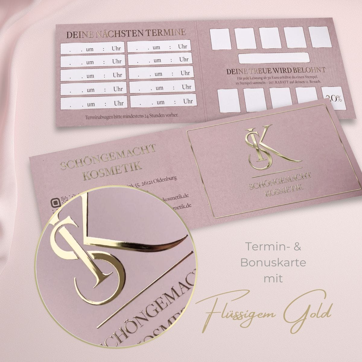 Warenkorbes de visite exclusives à rabat / cartes à rabat avec finition – Image 5