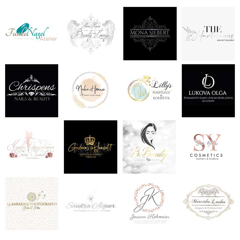 LOGO-Design - Beautylogo : Nails - Lashes - PMU - Beauty - Hair - en option avec Liquid-3D Gold ou Silver – Image 7