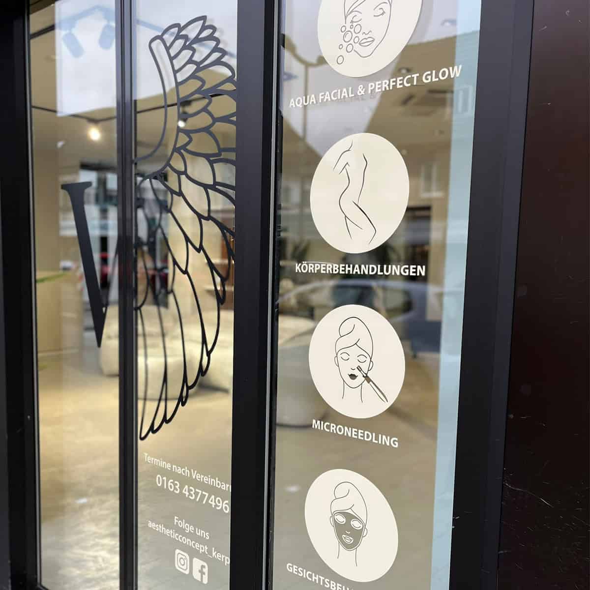 Autocollants de fenêtre / icônes / vitrophanie / services / or & argent – Image 8