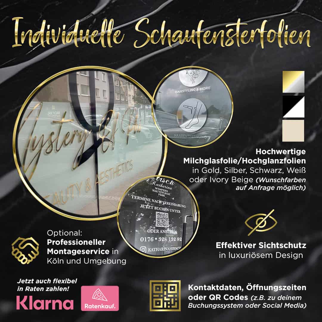 Marquage de vitrines - selon l'offre