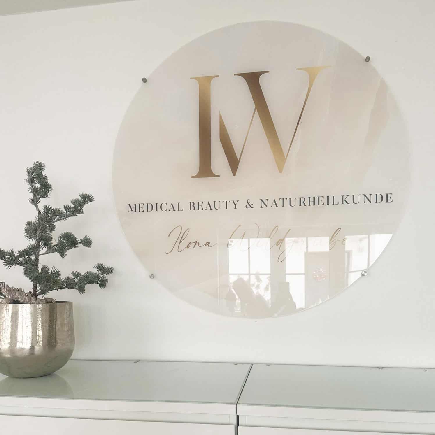 Panneau acrylique glamour / panneau mural / logo mural jusqu'à 1,50m rond – Image 9