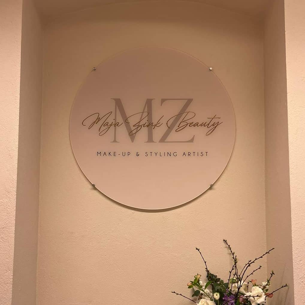 Panneau acrylique glamour / panneau mural / logo mural jusqu'à 1,50m rond – Image 6