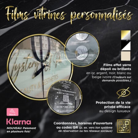 Marquage de vitrines - selon l'offre