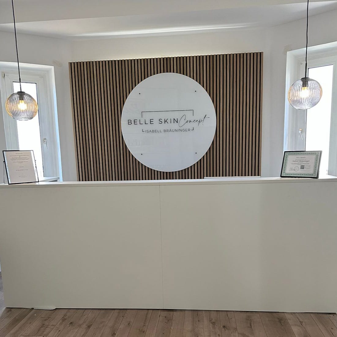 Panneau acrylique glamour / panneau mural / logo mural jusqu'à 1,50m rond – Image 13