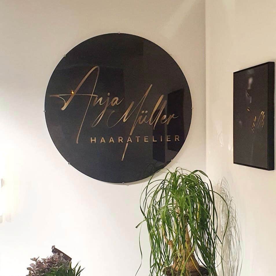 Panneau acrylique glamour / panneau mural / logo mural jusqu'à 1,50m rond – Image 10