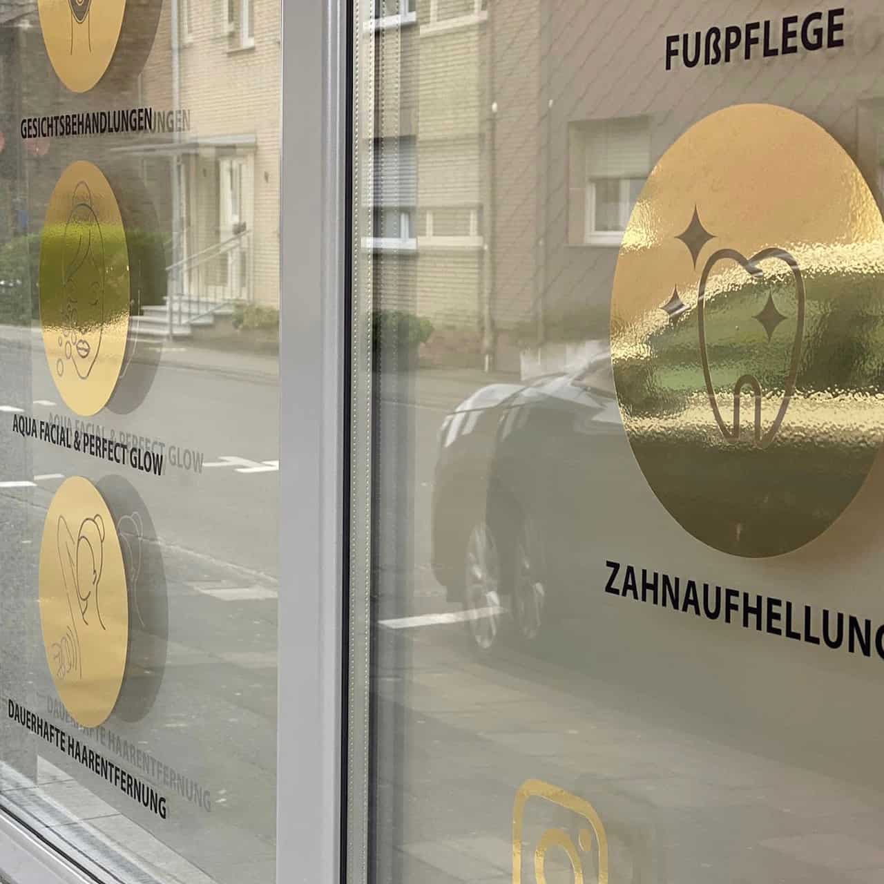 Autocollants de fenêtre / icônes / vitrophanie / services / or & argent – Image 6