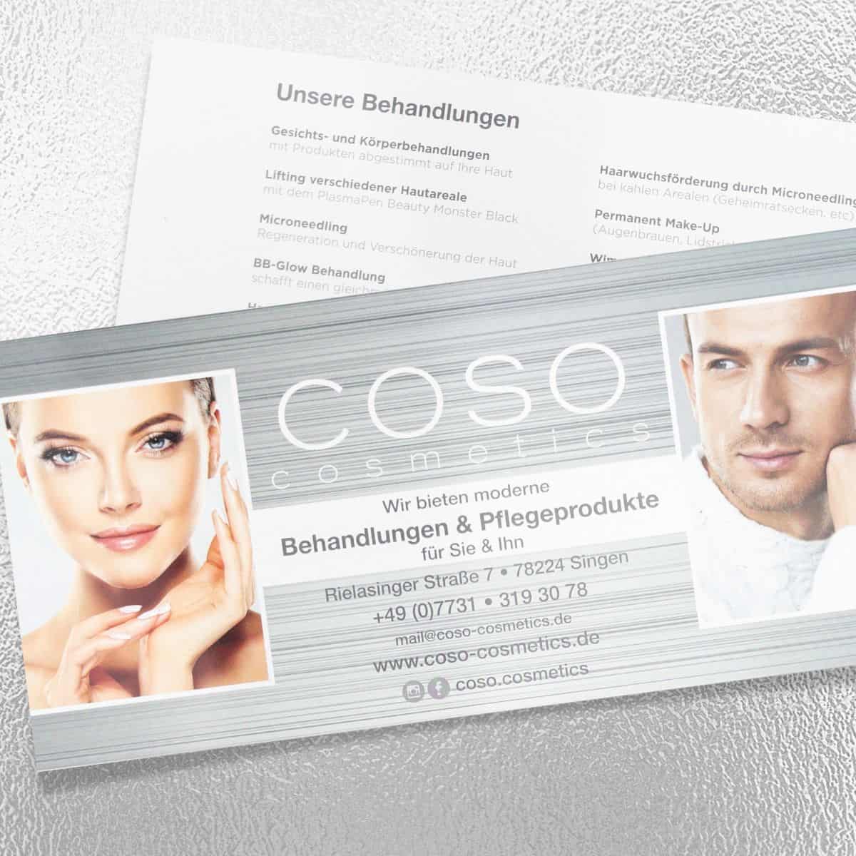 Dépliant / Liste de prix / Dépliant d'ouverture avec vernis brillant / 2 pages – Image 13