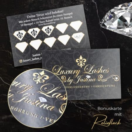 Carte de bonus exclusive avec finition LACK