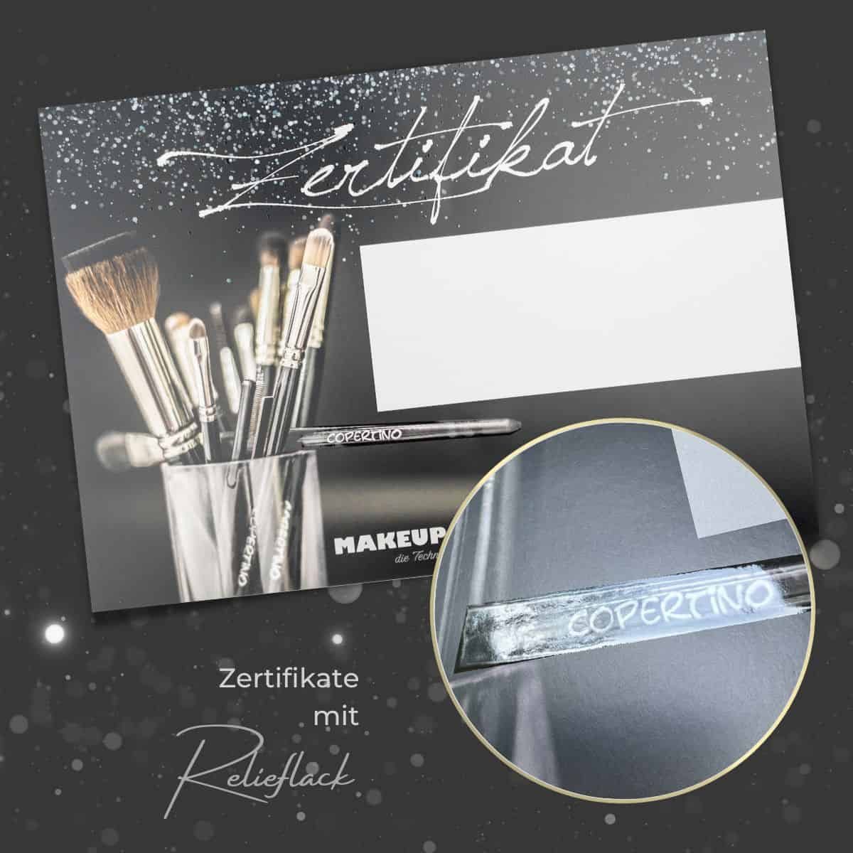 Certificat exclusif / certificat de formation avec détails de la peinture / vernis transparent – Image 7