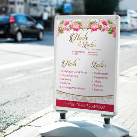 Affiche / Panneau de trottoir - Affiche DINA1 HAUT-PARLEUR - dans le design souhaité