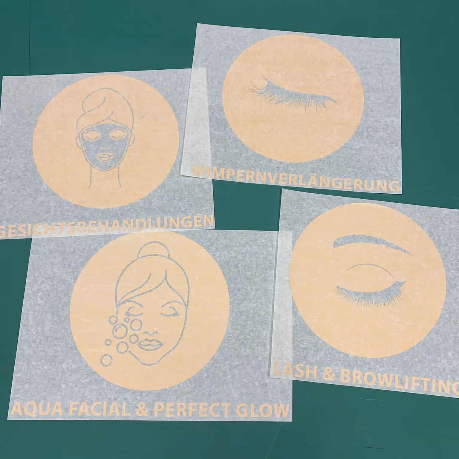 Autocollants de fenêtre / icônes / vitrophanie / services / or & argent – Image 14