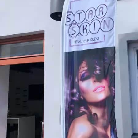 Drapeau publicitaire/ Drapeau - Publicité extérieure / Publicité mobile / Beachflag – Image 4