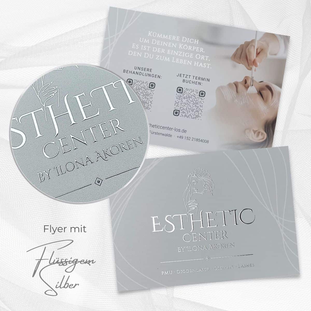 Flyer exclusif avec or liquide ou argent liquide / finition laquée – Image 4