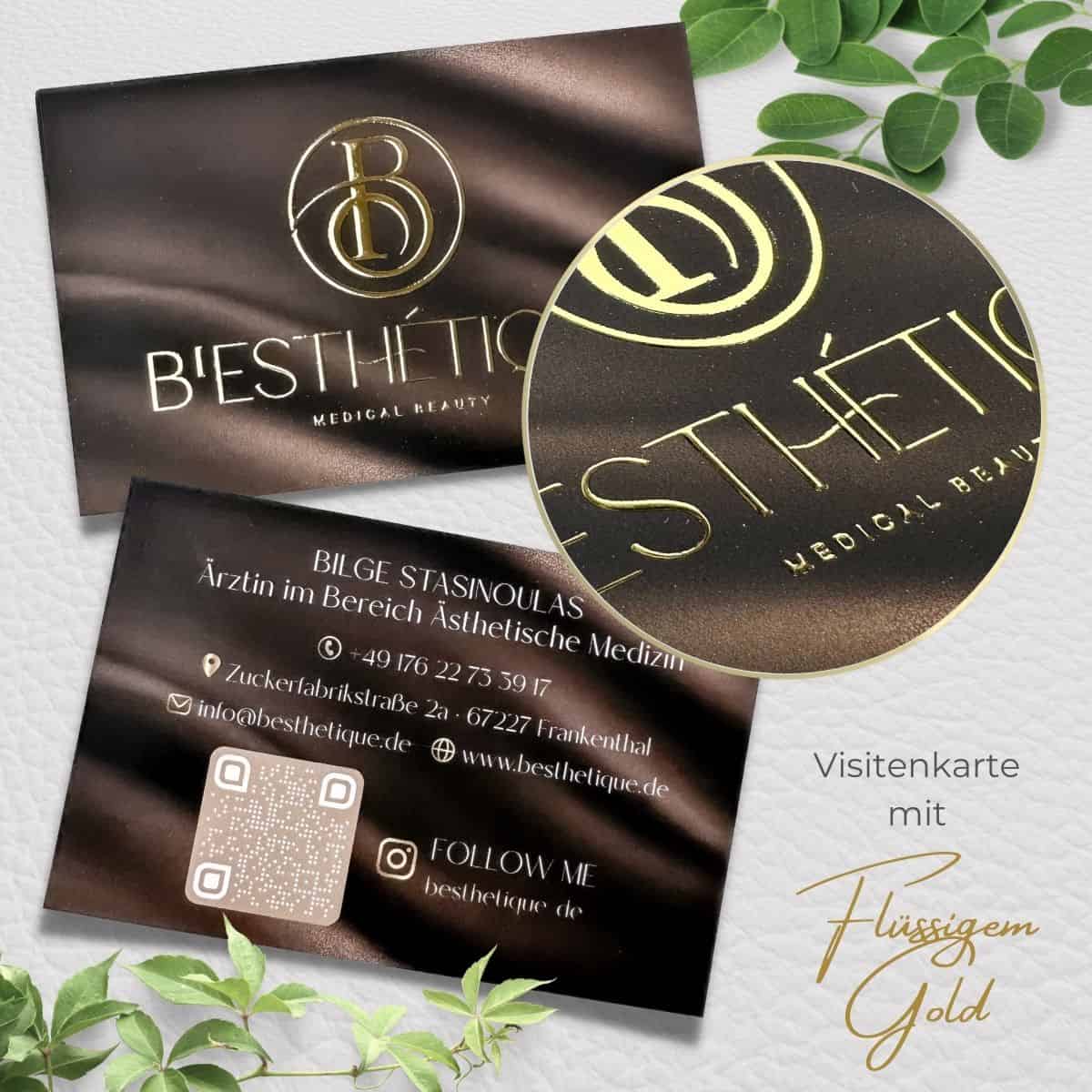 Warenkorbe de visite exclusive avec finition or ou argent liquide et surface softtouch – Image 5