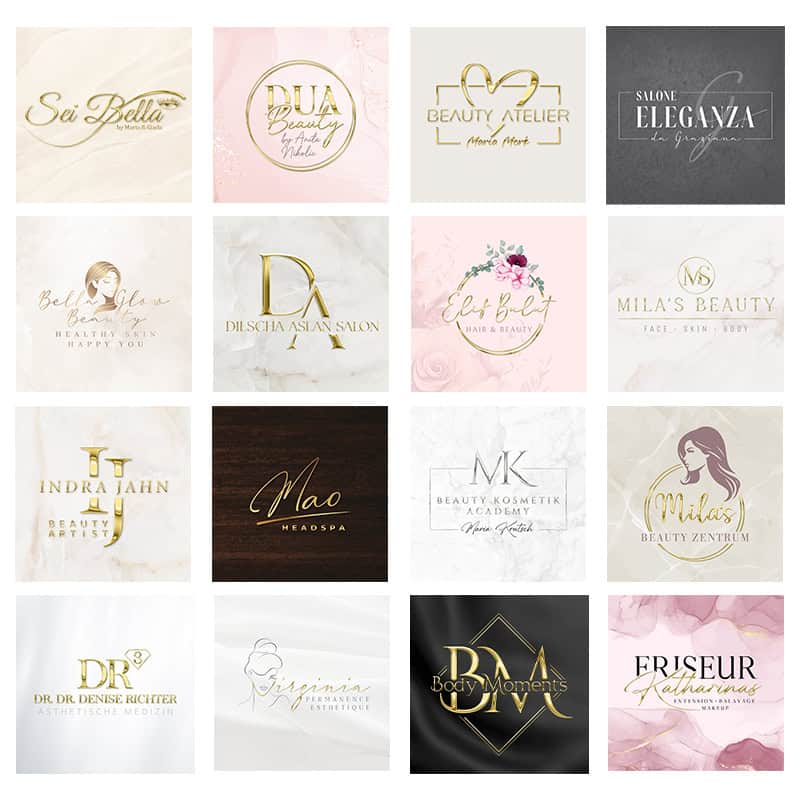 LOGO-Design - Beautylogo : Nails - Lashes - PMU - Beauty - Hair - en option avec Liquid-3D Gold ou Silver – Image 2