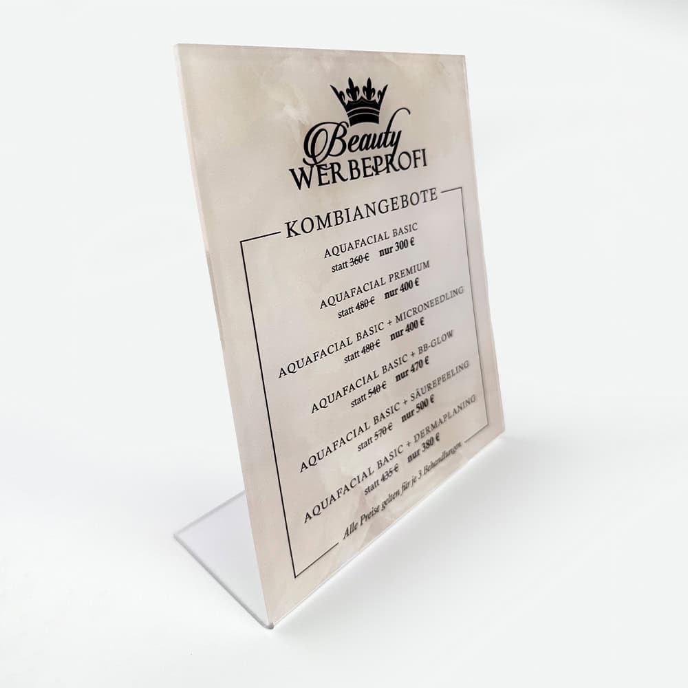 Présentoir de comptoir / Liste de prix / Panneau d'information / Panneau d'affichage – Image 3